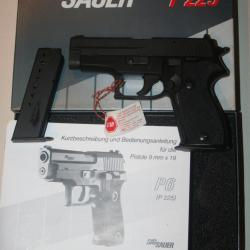PISTOLET SIG SAUER MODELE P225 P6 CALIBRE 9X19 ref.3091