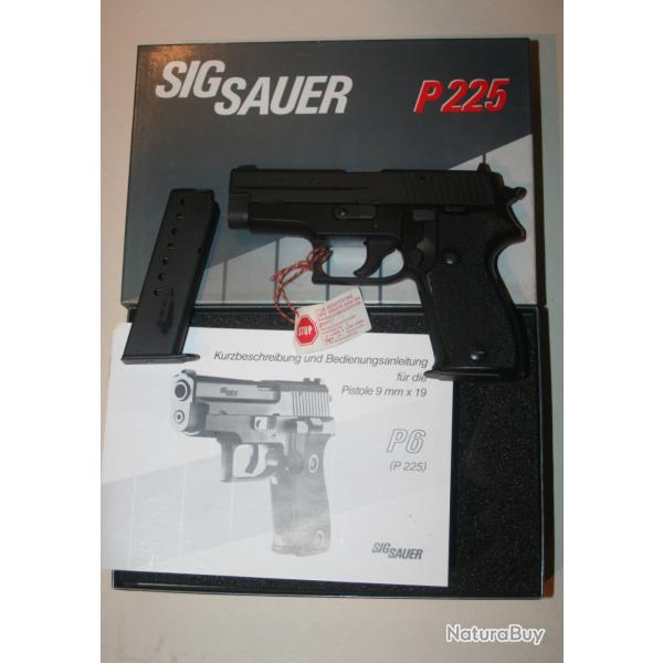 PISTOLET SIG SAUER MODELE P225 P6 CALIBRE 9X19 ref.3091