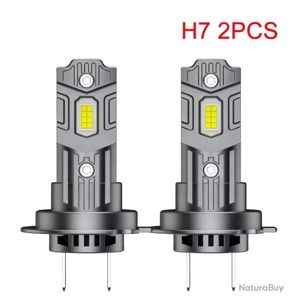 2 PCS Ampoules LED H7 pour phares de voiture, �clairage automobile haute puissance, 6000K