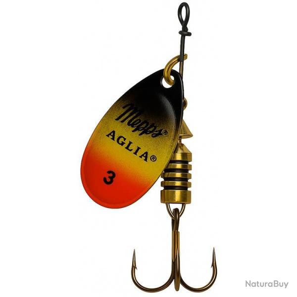 CUILLERE MEPPS AGLIA FURIA NOIR JAUNE ROUGE 4