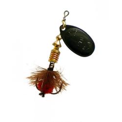 CUILLERE MEPPS AGLIA MOUCHE ROUGE NOIR 2