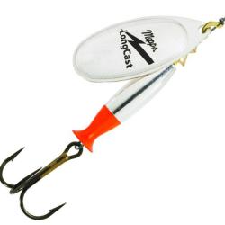 CUILLERE MEPPS AGLIA LONG CAST ARGENT ROUGE 4