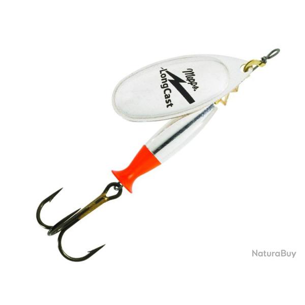 CUILLERE MEPPS AGLIA LONG CAST ARGENT ROUGE 4