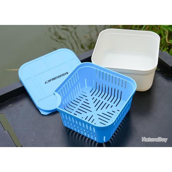 BAIT TUB 1600ML CLOSED LID + DRAIN