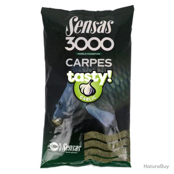 AMORCE 3000 CARPES 1KG CARP TASTY GARLIC