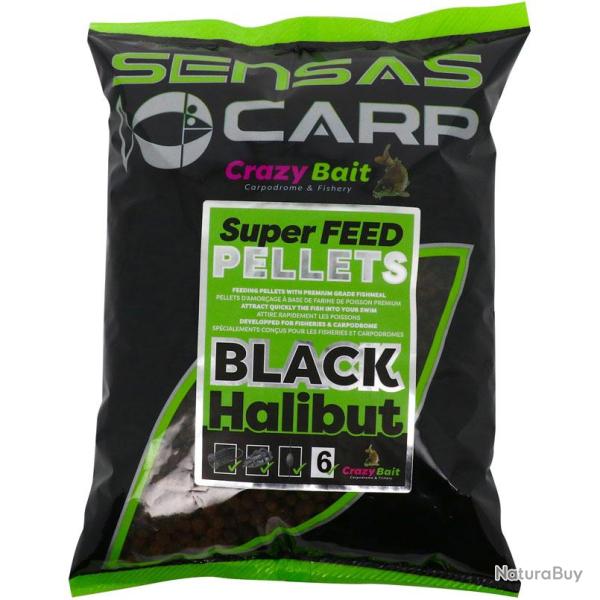 SUPER FEED PELLET BLACK HALIBUT 700G �6