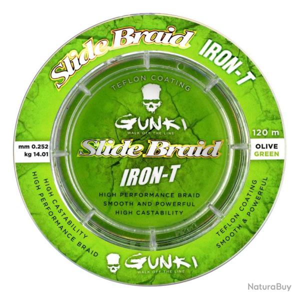 SLIDE BRAID IRON-T 120 OLIVE GREEN 25/100