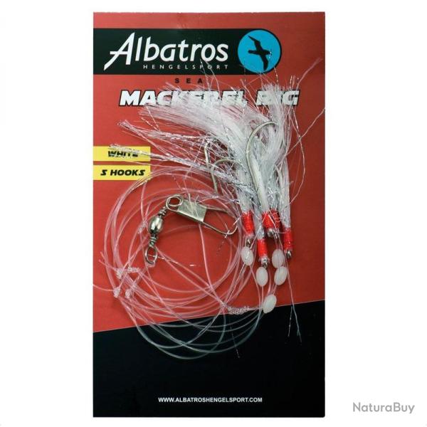 DB MACKEREL RIG 5HK WHITE GLITTER
