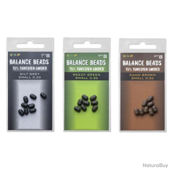 TUNGSTEN LOADED BEAD 5MM CAMO BROWN