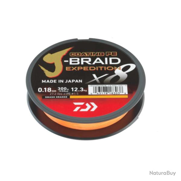 J-BRAID EXPEDITION X8E SMASH ORANGE 32/100 300M