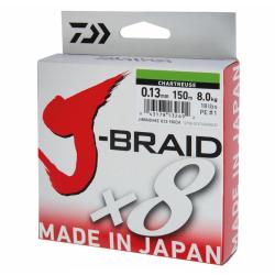 J-BRAID X8 - CHARTREUSE 13/100 150M