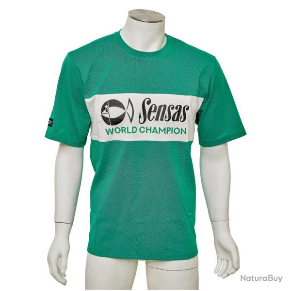 T-SHIRT FASHION CLUB VERT & BLANC SMALL