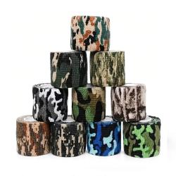 Lot de 10 Rubans Adh&eacute;sifs Camouflage, Motifs Assortis, Au Hasard