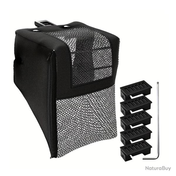 R�cup�rateur de Douilles Rail Picatinny Noir 5 Embases