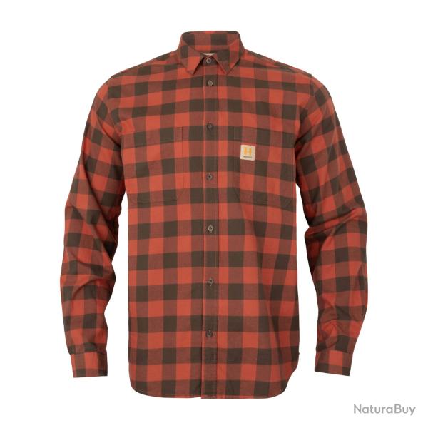 CHEMISE HARKILA SCANDINAVIAN L/S AUTUMN ORANGE TAILLE L NEUVE