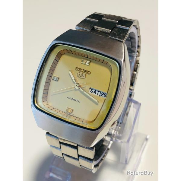 Montre Vintage Seiko 5 Automatique Cadran Dor� - Calibre 6309 - tr�s bon �tat