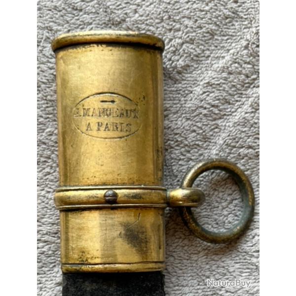 Foureau de sabre m.1845-50, casse, pour restaurateur.