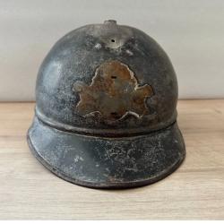Casque Adrian 1915 fran&ccedil;ais Artillerie - coque seule - militaria WW1