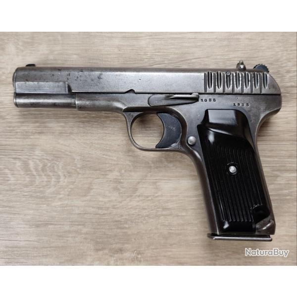 Pistolet TOKAREV mod. TT-30 - Cal 7,62x25 - Tula 1935 - Plaquettes repose-pouce (Occasion)
