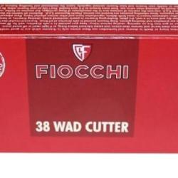 Cartouches Fiocchi calibre 38 special wad cutter 148grs