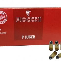 Cartouche Fiocchi calibre 9x19 115grs