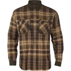 CHEMISE  HARKILA PAJALA BEIGE  W/BROWN TAILLE M  NEUVE