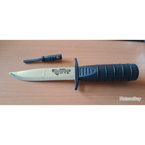 Couteau ColdSteel Survival Edge - Lame : 127mm - Occasion