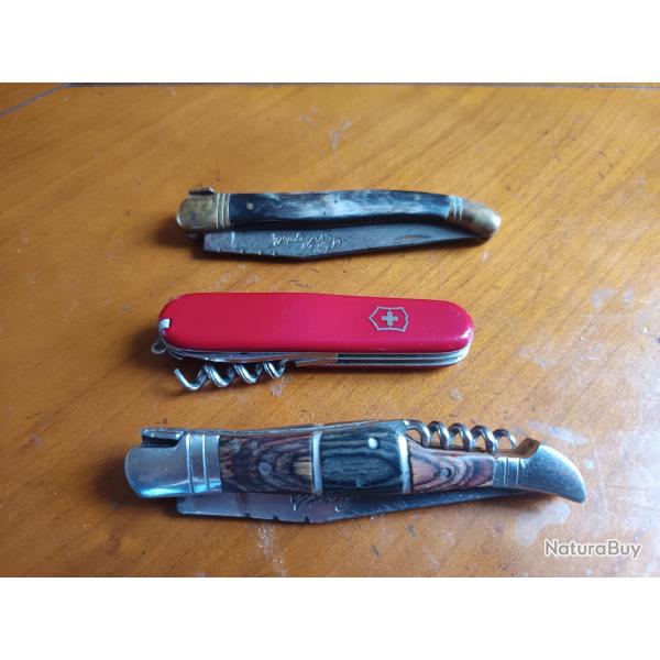 Couteaux laguiole et suisse