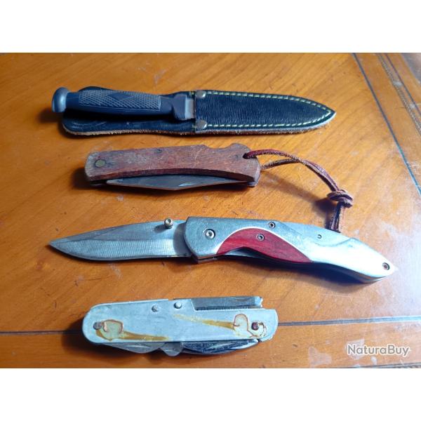 Lot couteaux 4 et pour pi�ces