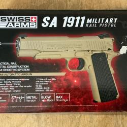 SA1911 tan 4,5mm co2 culasse mobile
