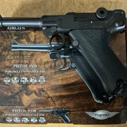Pistolet P08 co2 billes acier 4,5 mm