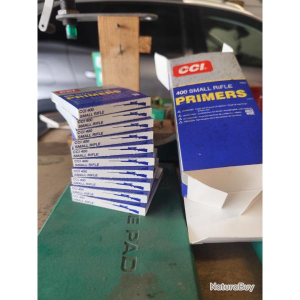 Amorces small rifle cci 400 primers