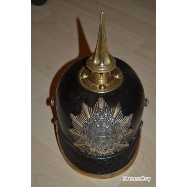 rare casque � pointe allemand guerre 14-18 prusse Verdun WW1