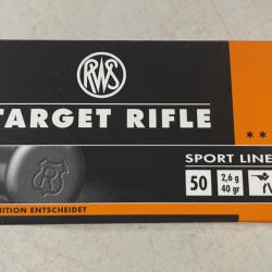 Lot de 350 cartouches RWS 22 LR TARGET RIFLE Sport Line **