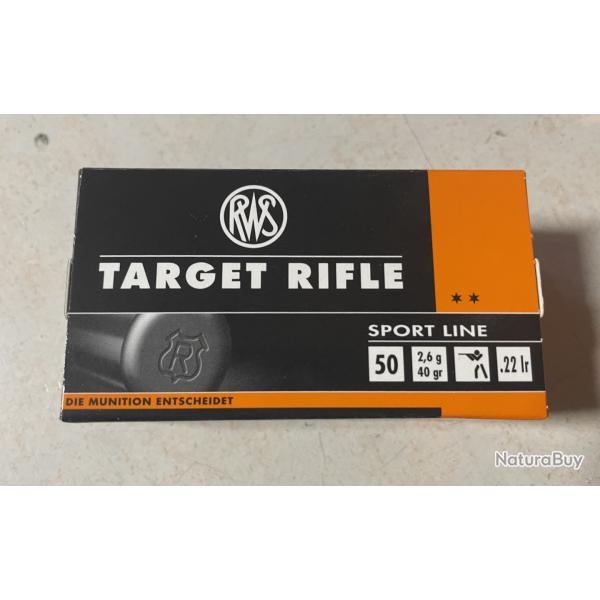 Lot de 350 cartouches RWS 22 LR TARGET RIFLE Sport Line **