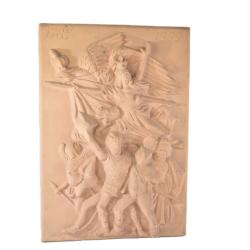 Plaque d&eacute;corative en fonte, Le D&eacute;part des volontaires de 1792 / La Marseillaise par Fran&ccedil;ois Rude sa