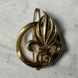 Insigne de B&eacute;ret (dor&eacute;) 13&egrave;me DBLE(Demi-Brigade de la L&eacute;gion Etrangere)