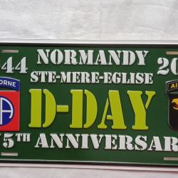 Plaque  souvenir 75&deg; anniversaire du d&eacute;barquement  ( A1 )