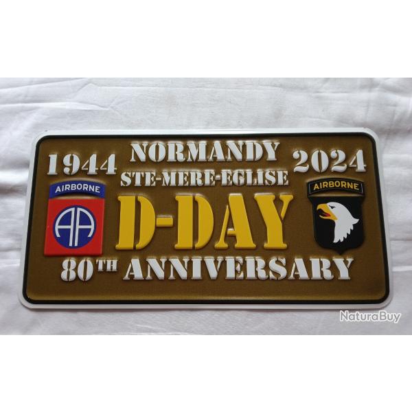 Plaque  souvenir  80� anniversaire du d�barquement  (  A2 )