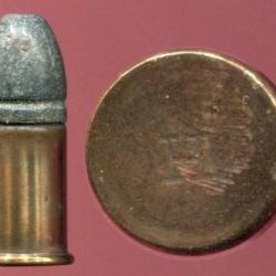 .44 Short Rimfire - RARE - &eacute;tui cuivre 17.4 mm - marquage de Winchester  : H       PRIX PORT COMPRIX