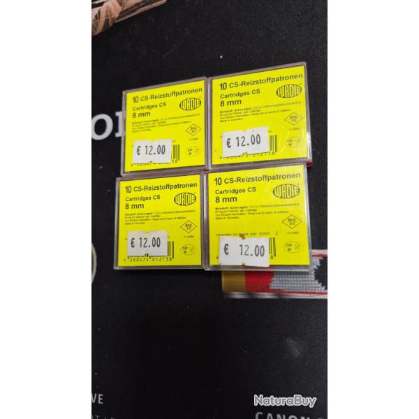 LOT 4 BOITE DE 10 8MM CS