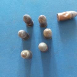LOT DE 6 CARTOUCHES DE 11 MM MODELE 1873/74