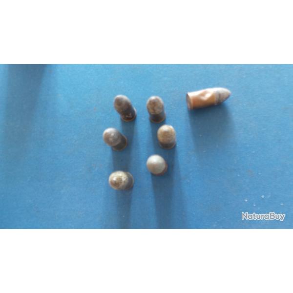 LOT DE 6 CARTOUCHES DE 11 MM MODELE 1873/74