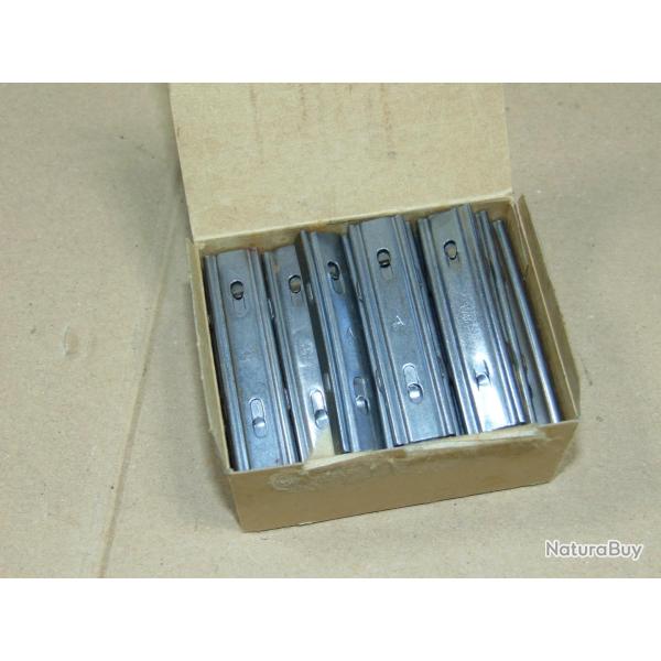BOITE COMPLETE DE 40 CLIPS LAME CHARGEUR MAUSER SUEDOIS M96 M38 CARL GUSTAV CAL 6,5 x 55 NEUF
