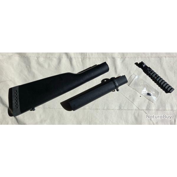 Kit ROSSI Triple Black (Crosse, garde main, rail picatinny).