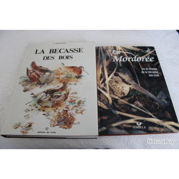 Lot 2 livres de r�f�rence sur la b�casse