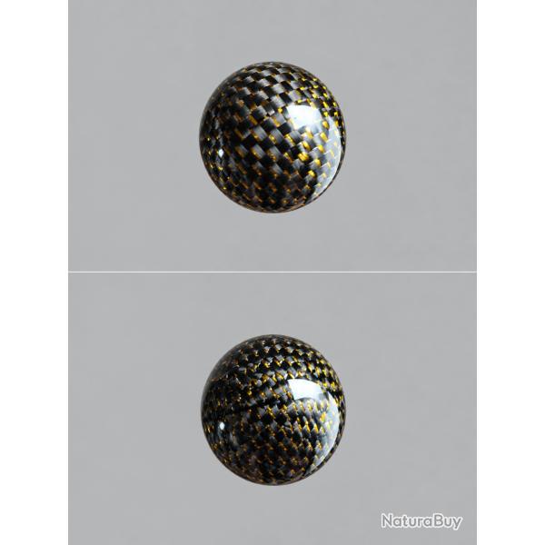 Boule carbone fil or