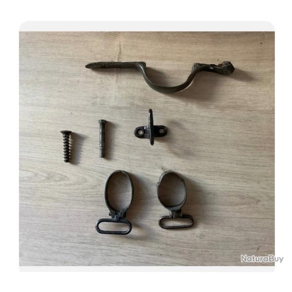 Lot Pi�ces Mosin Nagant Grenadi�res Pontet Vis Fusil Militaria Restauration