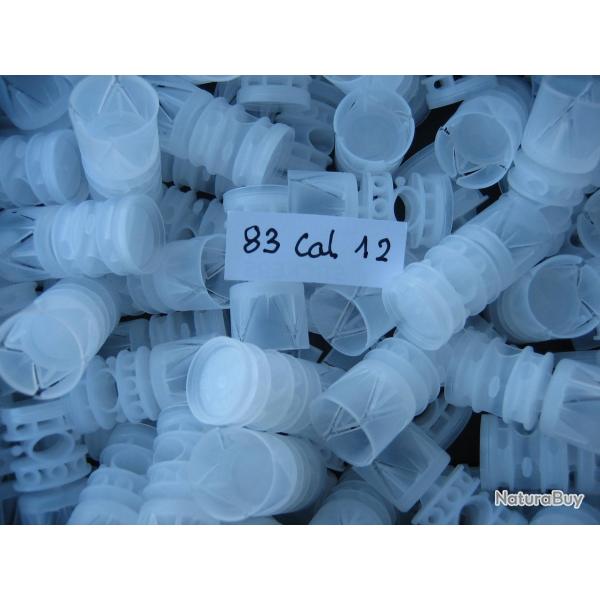 83 bourres piston cal 12 pour chargements de 32 � 36 grammes
