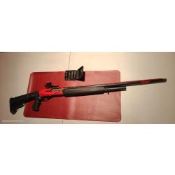 Baikal MP-155 12/89 automatique - Custom Rouge & Noir + Bushnell Trophy TRS-25